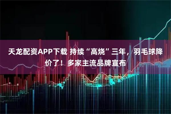 天龙配资APP下载 持续“高烧”三年，羽毛球降价了！多家主流品牌宣布