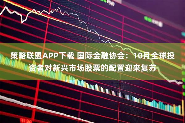 策略联盟APP下载 国际金融协会：10月全球投资者对新兴市场股票的配置迎来复苏