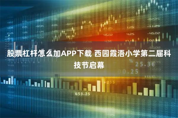 股票杠杆怎么加APP下载 西园霞浯小学第二届科技节启幕